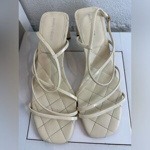 Marc Fisher Thin Ankle Strapped Quilted Heeled Sandals Women’s Size 10